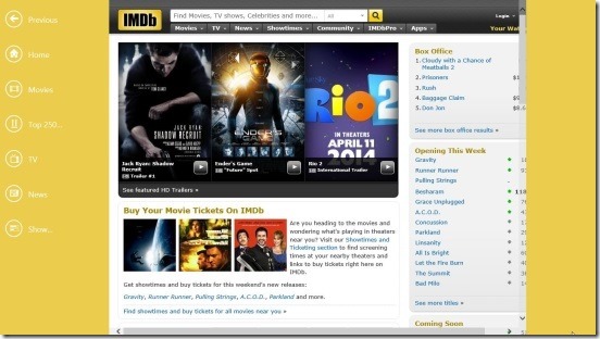 IMDb HD — Главная