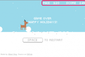 Бесплатная онлайн-игра «Бег» на рождественскую тему
