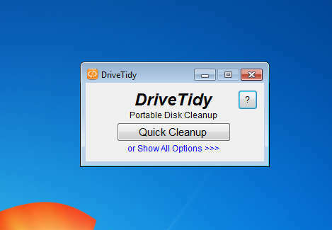 Окно DriveTidy по умолчанию