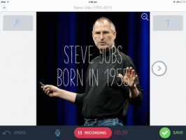 Bezmaksas slaidrādes veidotāja lietotne iPad: Shadow Puppet Edu