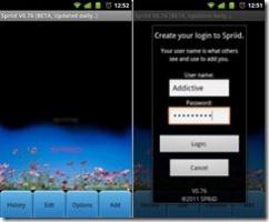 Android-app för att dela filer och mappar: SPRiiD