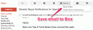 Как сохранить электронные письма Gmail в ящик