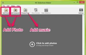 Создавайте слайд-шоу из фотографий с помощью 4K Slideshow Maker для Windows