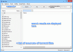 Software gratuit pentru a căuta pe site-uri web cu torrente: Bit Che