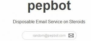 Pepbot: Služba dočasnej e-mailovej adresy