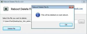Перезагрузить файл. Пример: бесплатное программное обеспечение для удаления файлов.