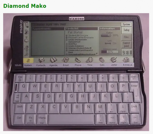 Скриншот Diamond Mako на сайте Музея устаревших компьютеров
