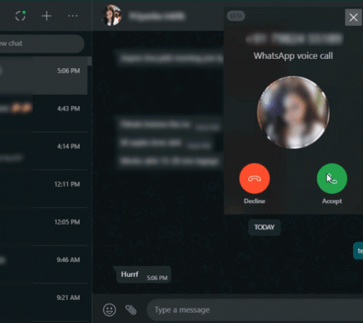 Как совершать аудио- и видеозвонки на WhatsApp Desktop