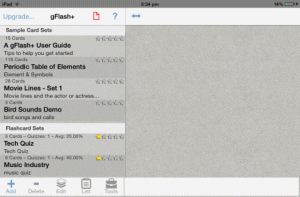 Aplicația iPad Flash Card Maker, acceptă Google Docs