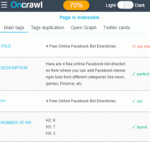 SEO анализатор Разширение за Chrome: OnCrawl SEO одит на страница