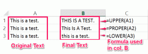 Excel'de Metnin Durumu Nasıl Değiştirilir