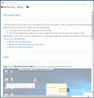 Инструмент записи действий по устранению неполадок Windows 10 для репликации ошибки