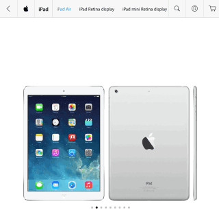 Изображения продуктов в Apple Store