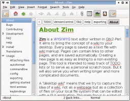 Zim — бесплатное программное обеспечение Desktop Wiki