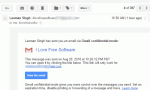 Как да изпращате защитени, самоунищожаващи се имейли в Gmail с помощта на поверителен режим